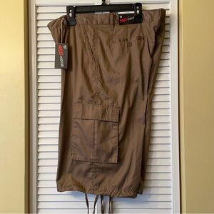Red Iodine cargo shorts